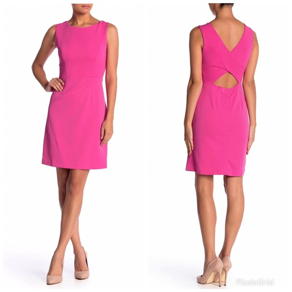 Betsy Johnson Cutout Back Scuba Crepe 
